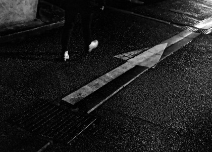 la rue la nuit par Moussa