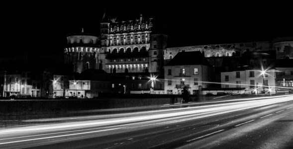 la rue la nuit par Odile