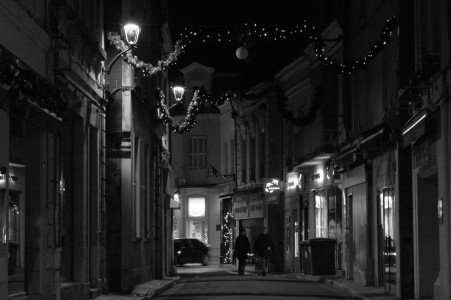 la rue la nuit par Sylvia