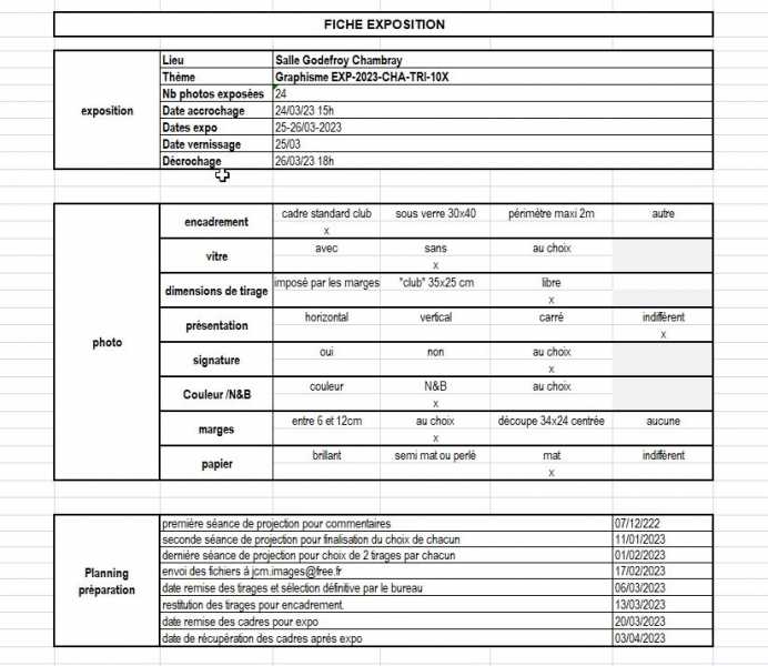 2023 02 03 18 34 21 Microsoft Excel   Fiche exposition chambray 2023